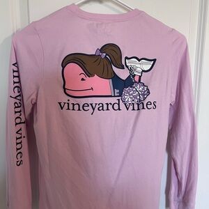 Girls vineyard vines long sleeve tee, size small (8-10)